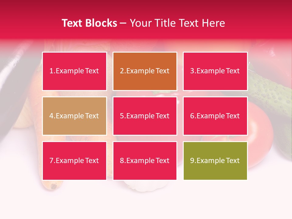 Paprika Cucumber Eggplant PowerPoint Template