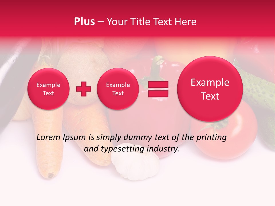 Paprika Cucumber Eggplant PowerPoint Template