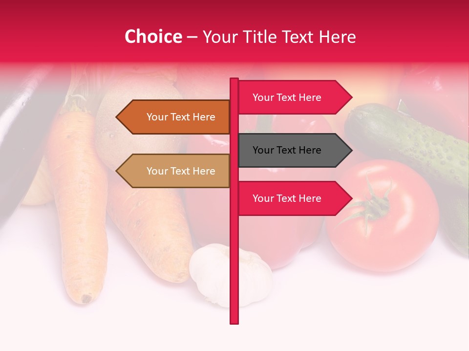 Paprika Cucumber Eggplant PowerPoint Template