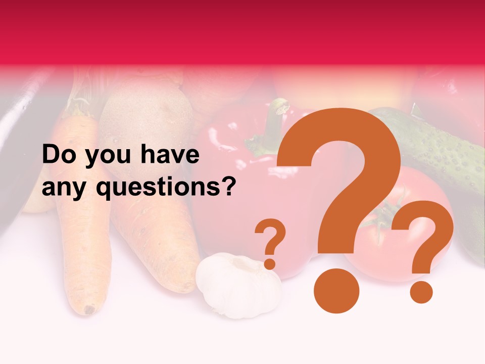 Paprika Cucumber Eggplant PowerPoint Template