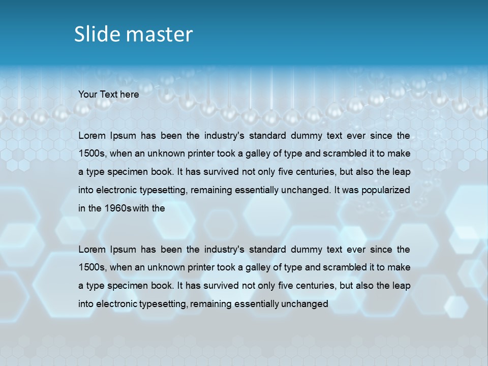 A Science Powerpoint Presentation With A Blue Background PowerPoint Template