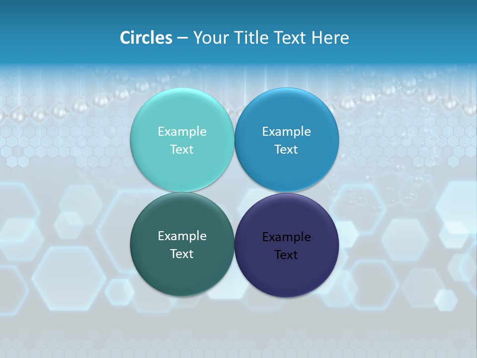 A Science Powerpoint Presentation With A Blue Background PowerPoint Template