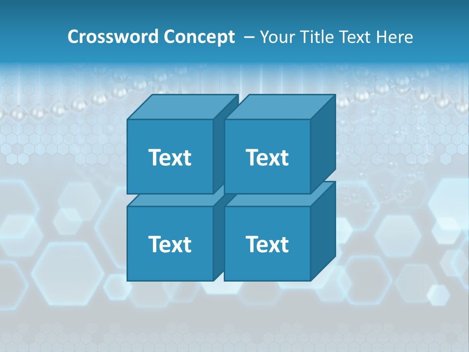 A Science Powerpoint Presentation With A Blue Background PowerPoint Template