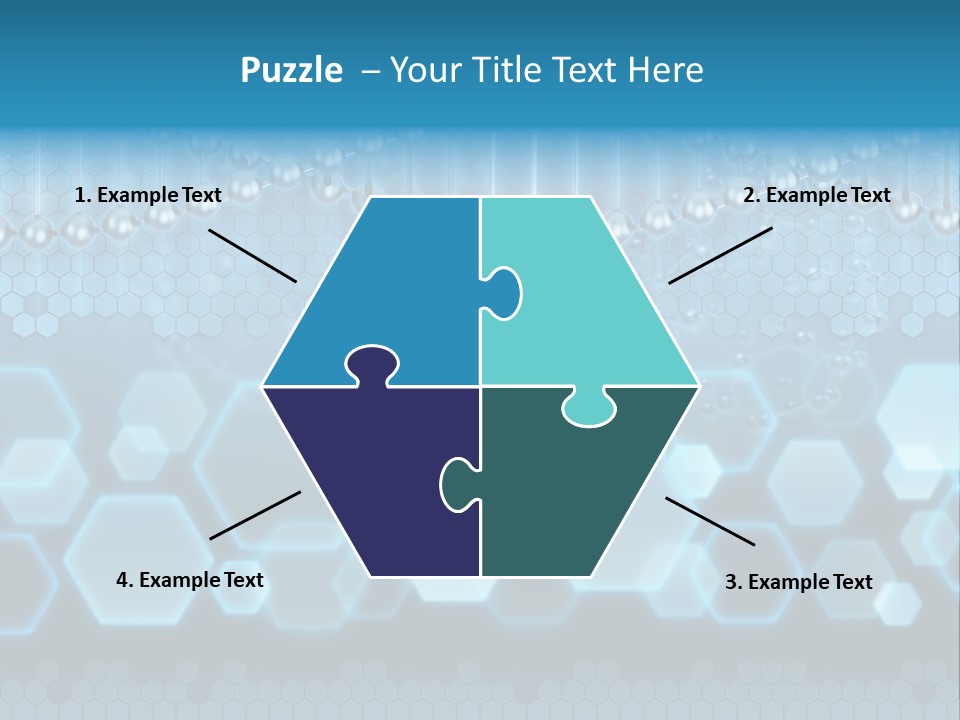 A Science Powerpoint Presentation With A Blue Background PowerPoint Template
