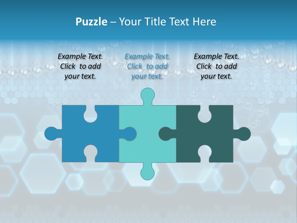 A Science Powerpoint Presentation With A Blue Background PowerPoint Template