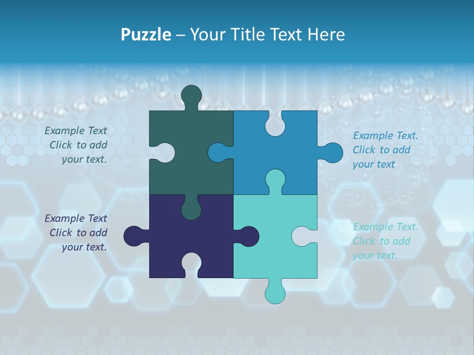 A Science Powerpoint Presentation With A Blue Background PowerPoint Template