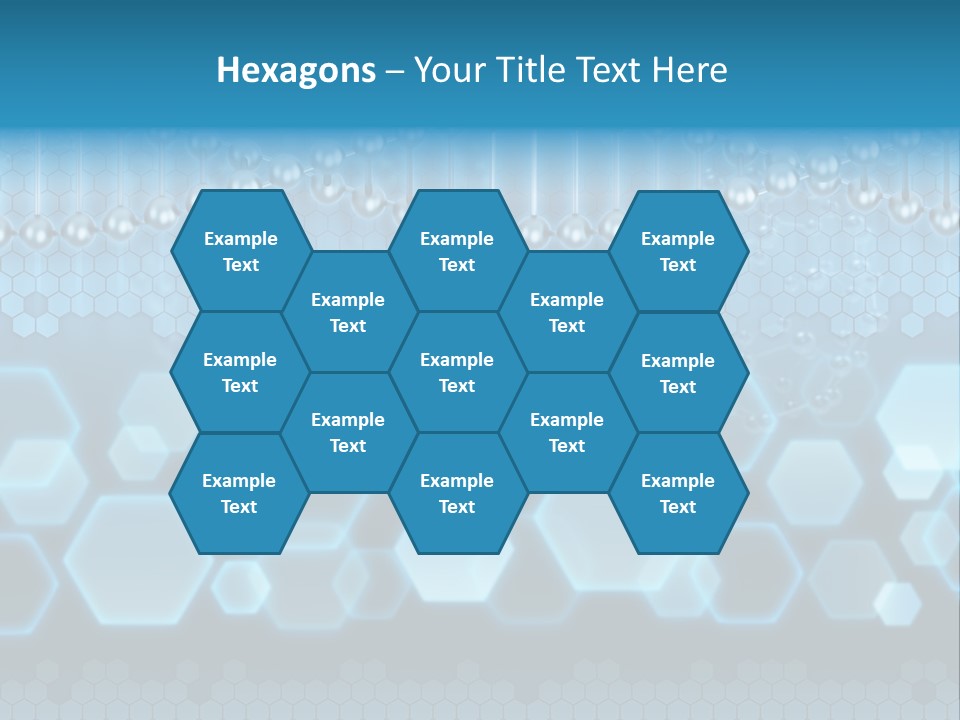 A Science Powerpoint Presentation With A Blue Background PowerPoint Template