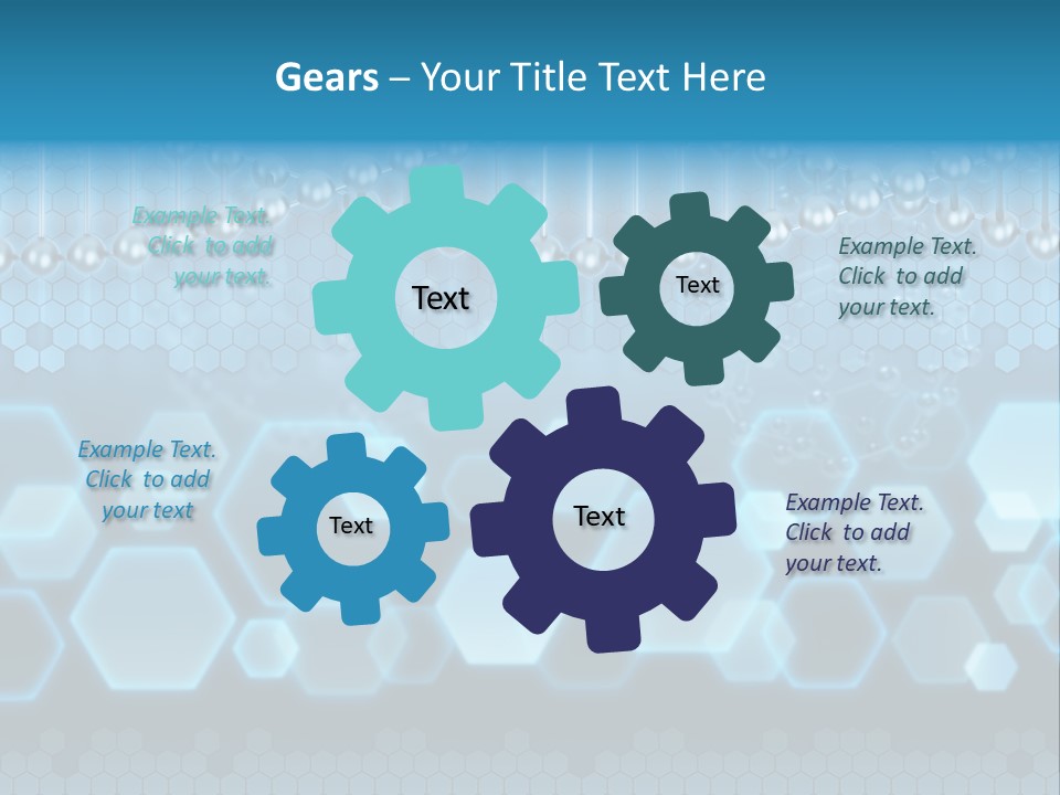 A Science Powerpoint Presentation With A Blue Background PowerPoint Template