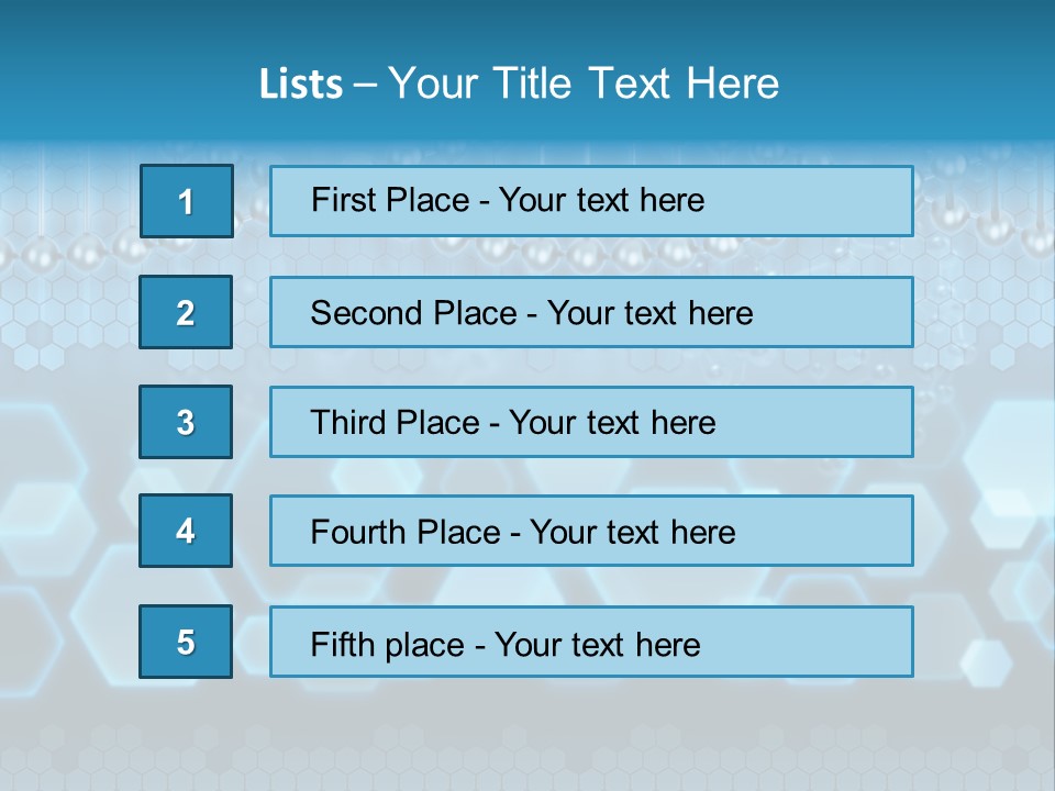 A Science Powerpoint Presentation With A Blue Background PowerPoint Template