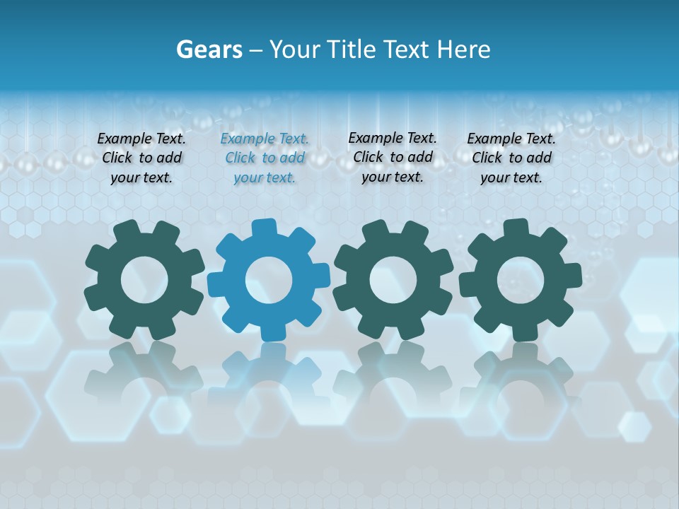 A Science Powerpoint Presentation With A Blue Background PowerPoint Template
