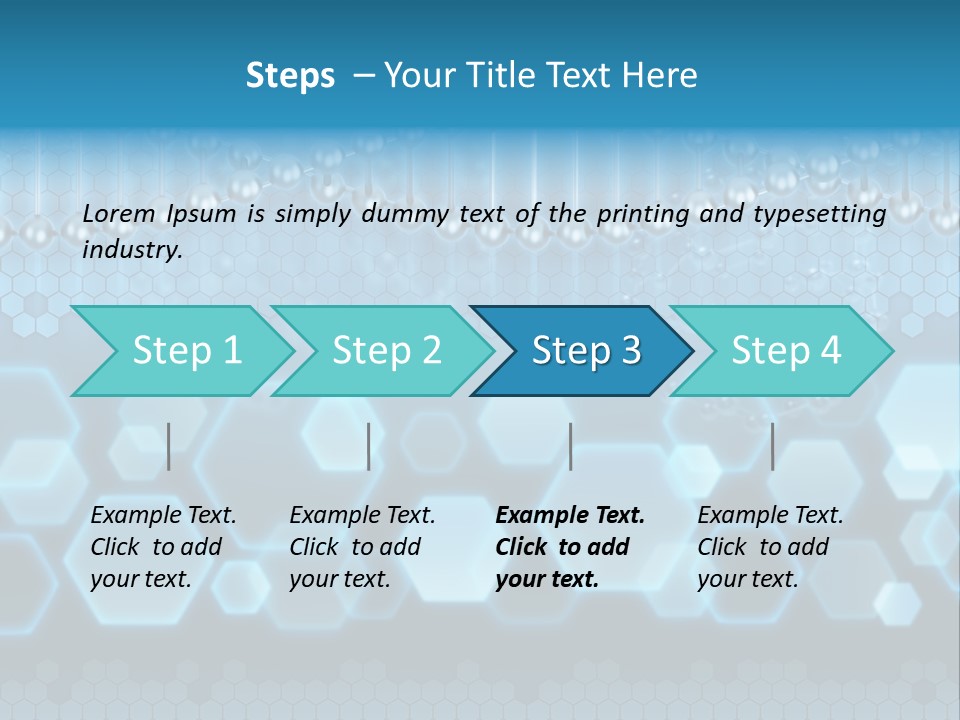 A Science Powerpoint Presentation With A Blue Background PowerPoint Template