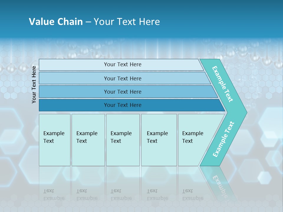 A Science Powerpoint Presentation With A Blue Background PowerPoint Template