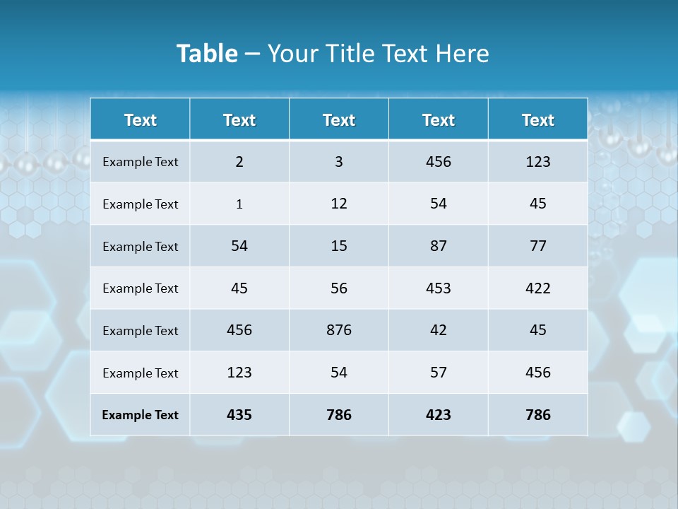 A Science Powerpoint Presentation With A Blue Background PowerPoint Template