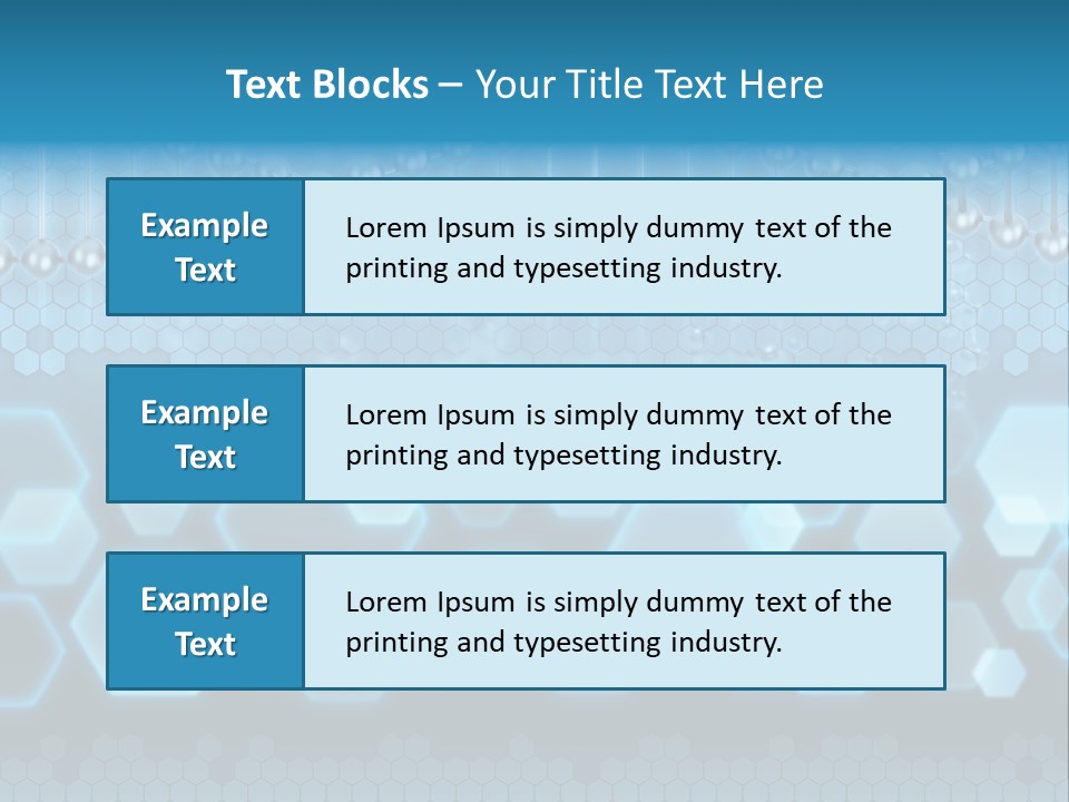 A Science Powerpoint Presentation With A Blue Background PowerPoint Template