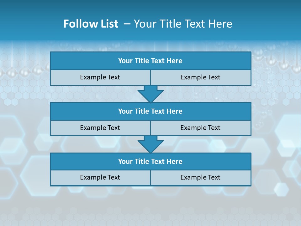 A Science Powerpoint Presentation With A Blue Background PowerPoint Template