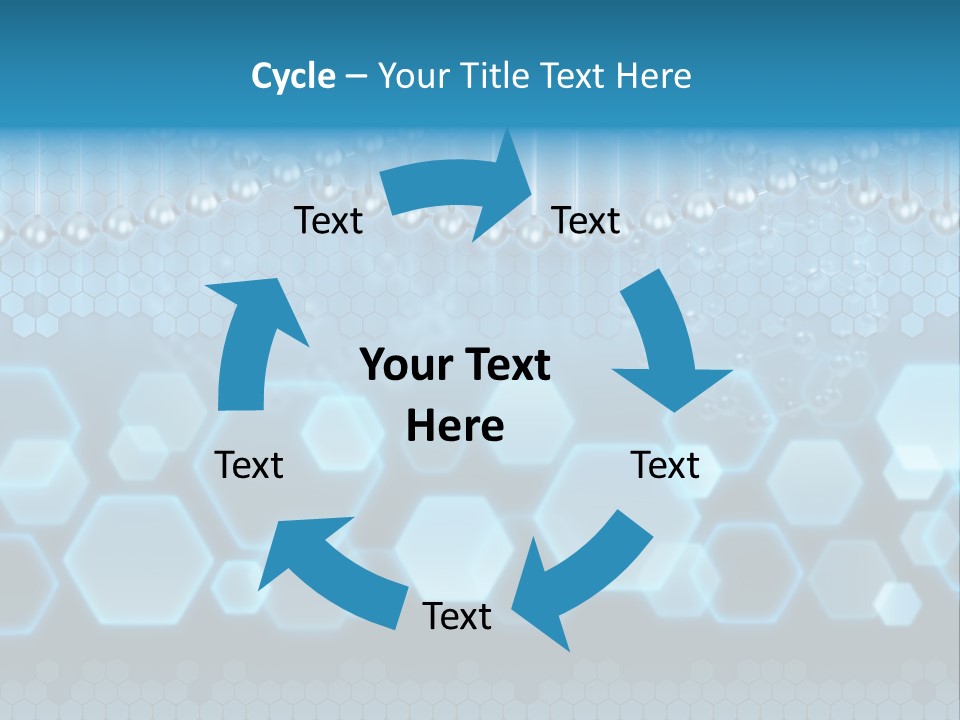 A Science Powerpoint Presentation With A Blue Background PowerPoint Template