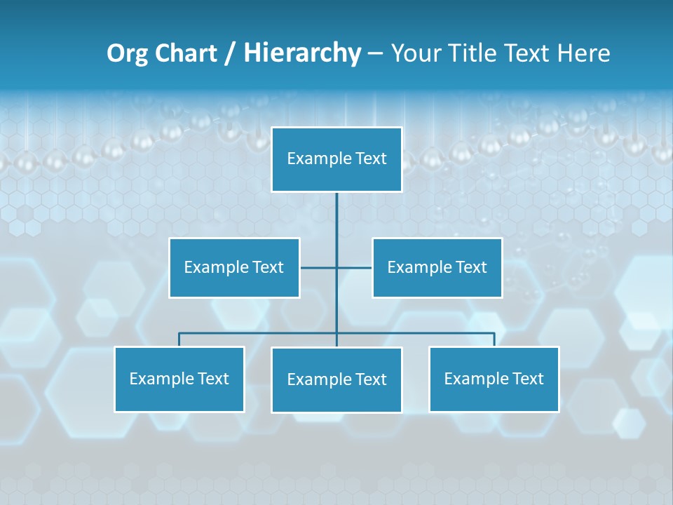 A Science Powerpoint Presentation With A Blue Background PowerPoint Template