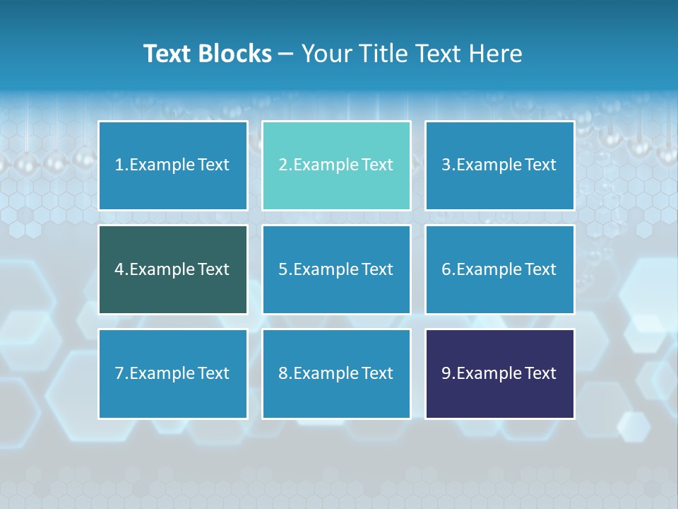 A Science Powerpoint Presentation With A Blue Background PowerPoint Template