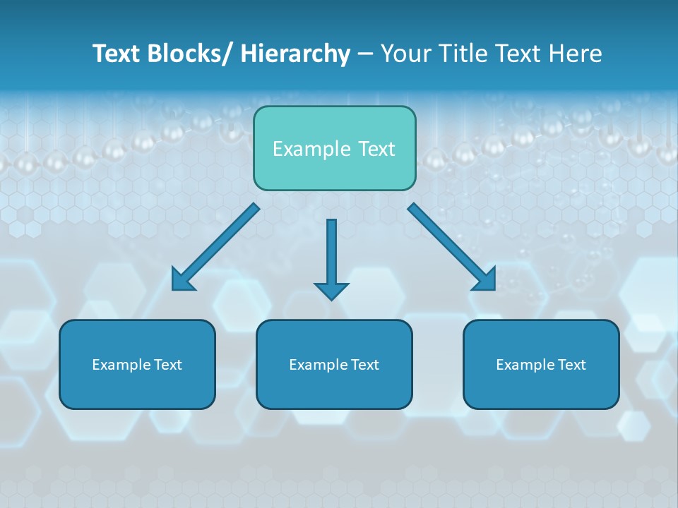A Science Powerpoint Presentation With A Blue Background PowerPoint Template