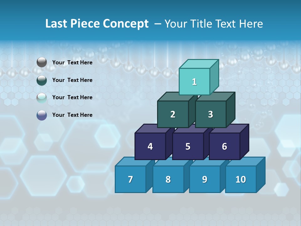 A Science Powerpoint Presentation With A Blue Background PowerPoint Template
