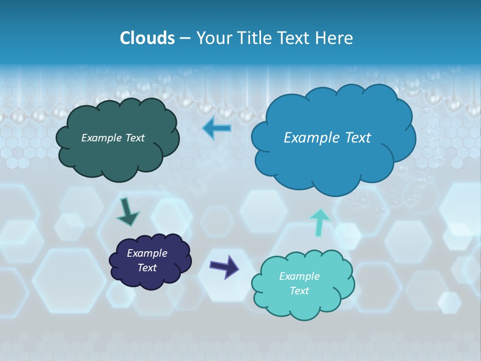 A Science Powerpoint Presentation With A Blue Background PowerPoint Template
