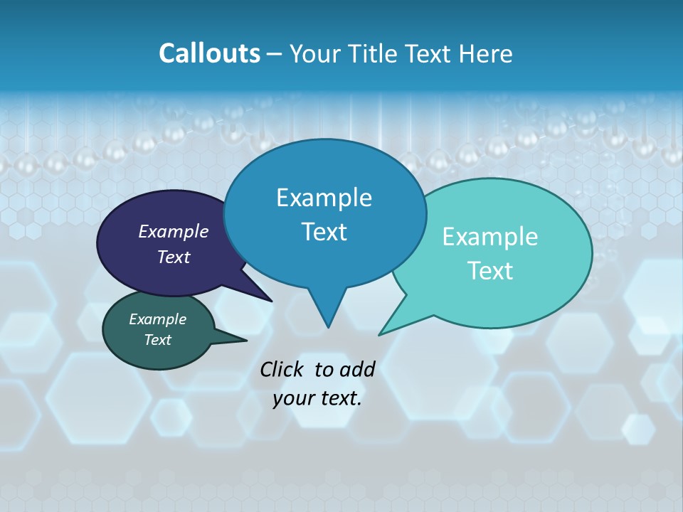 A Science Powerpoint Presentation With A Blue Background PowerPoint Template