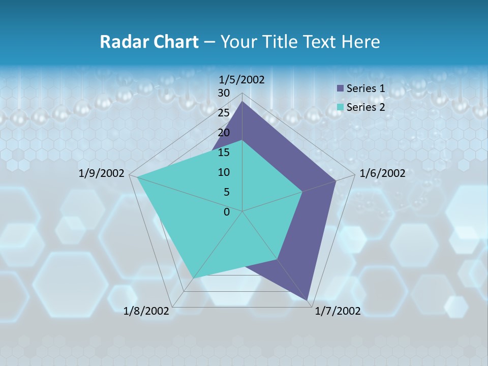 A Science Powerpoint Presentation With A Blue Background PowerPoint Template