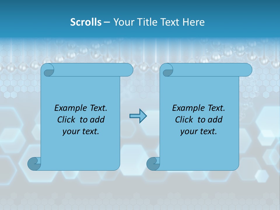 A Science Powerpoint Presentation With A Blue Background PowerPoint Template
