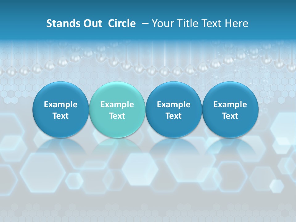 A Science Powerpoint Presentation With A Blue Background PowerPoint Template