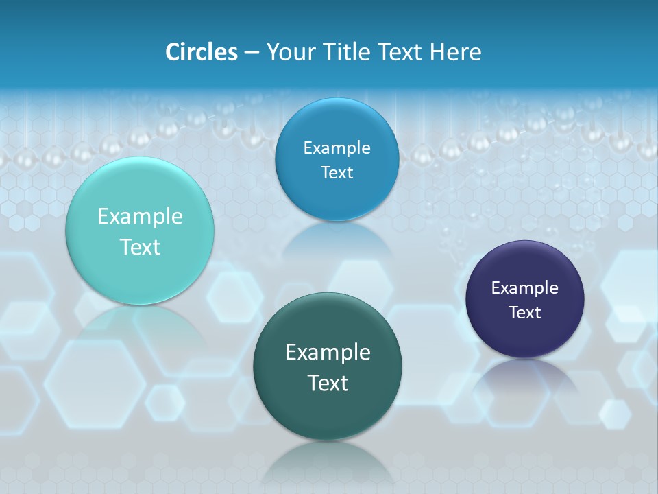 A Science Powerpoint Presentation With A Blue Background PowerPoint Template