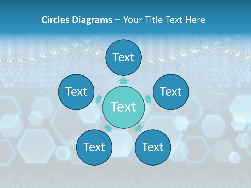 A Science Powerpoint Presentation With A Blue Background PowerPoint Template