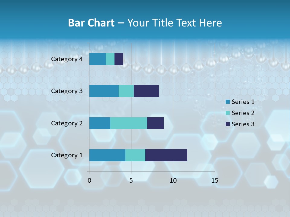 A Science Powerpoint Presentation With A Blue Background PowerPoint Template