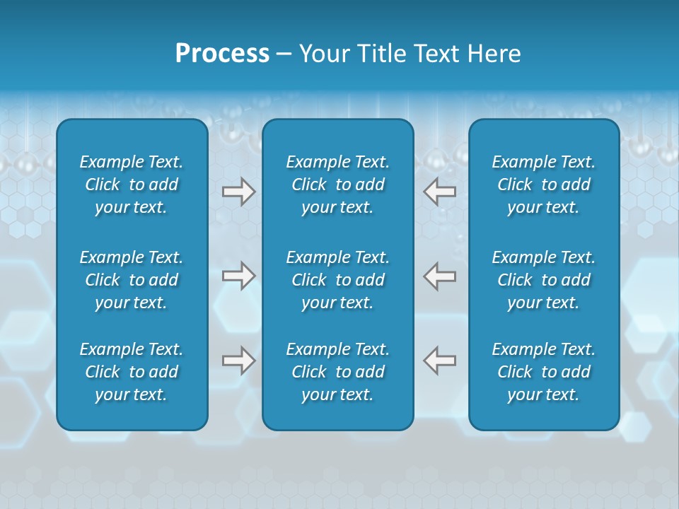 A Science Powerpoint Presentation With A Blue Background PowerPoint Template