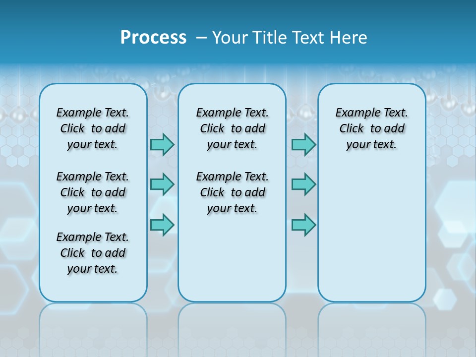 A Science Powerpoint Presentation With A Blue Background PowerPoint Template