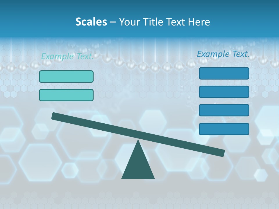 A Science Powerpoint Presentation With A Blue Background PowerPoint Template
