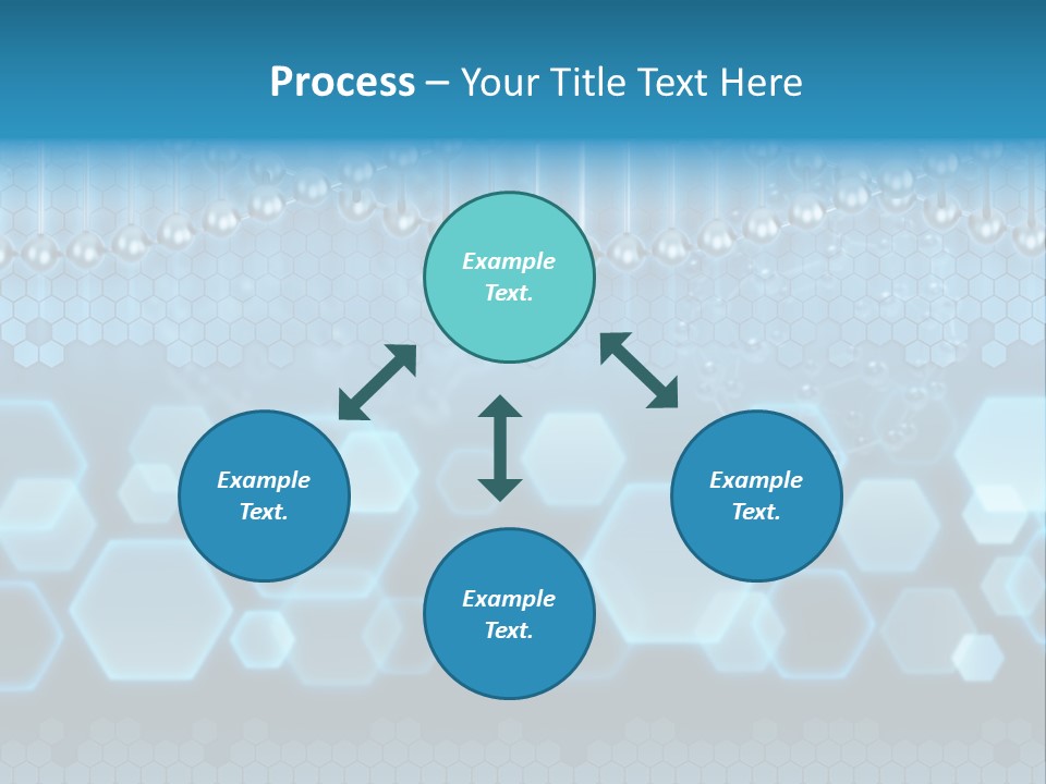 A Science Powerpoint Presentation With A Blue Background PowerPoint Template