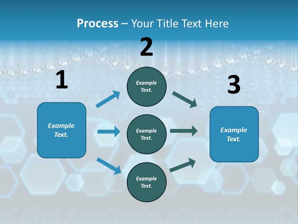 A Science Powerpoint Presentation With A Blue Background PowerPoint Template