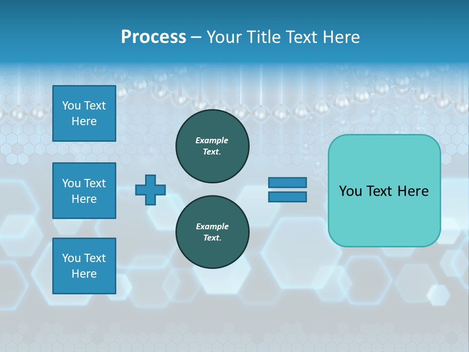 A Science Powerpoint Presentation With A Blue Background PowerPoint Template