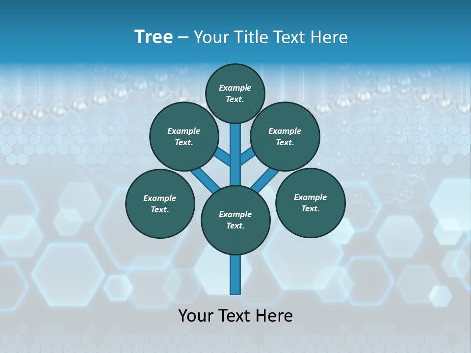 A Science Powerpoint Presentation With A Blue Background PowerPoint Template