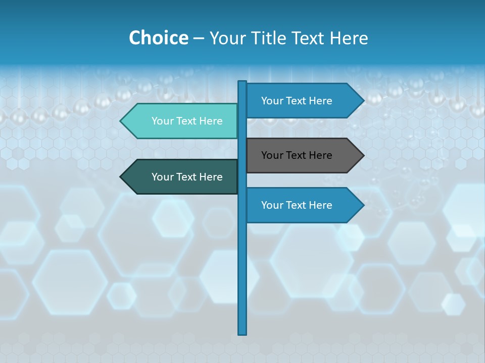 A Science Powerpoint Presentation With A Blue Background PowerPoint Template