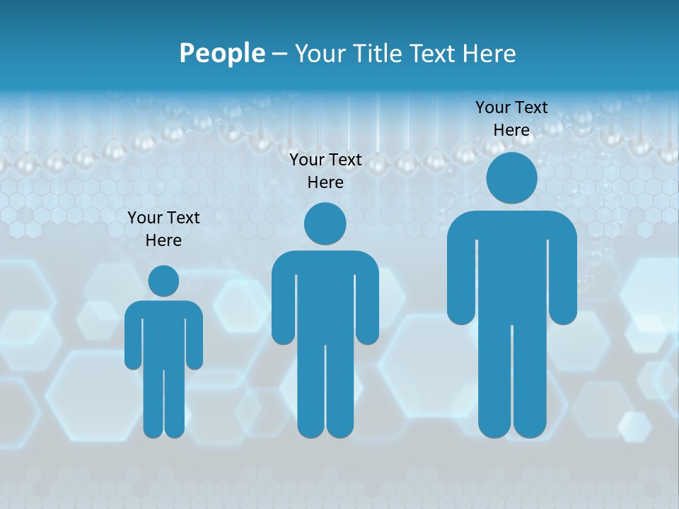 A Science Powerpoint Presentation With A Blue Background PowerPoint Template