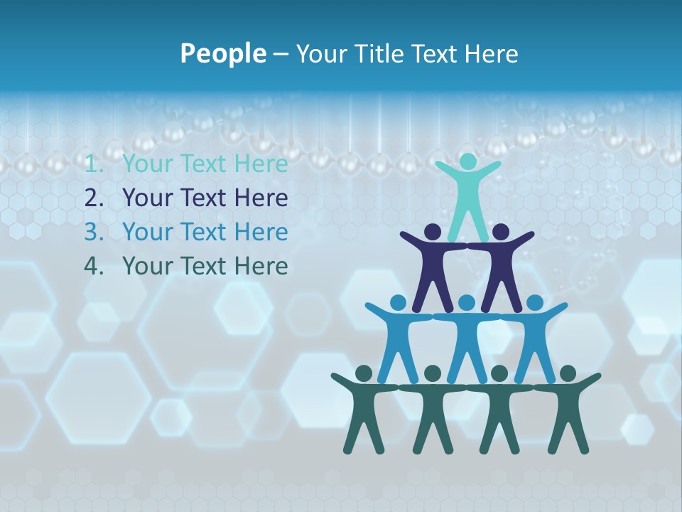 A Science Powerpoint Presentation With A Blue Background PowerPoint Template