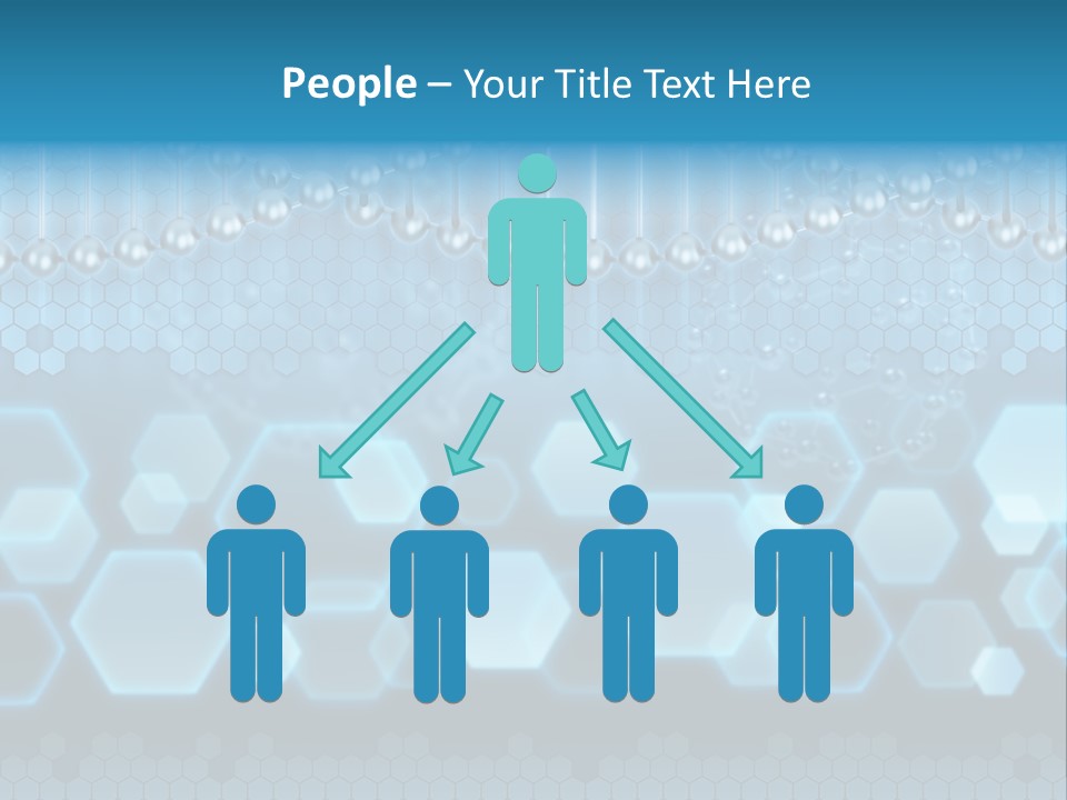 A Science Powerpoint Presentation With A Blue Background PowerPoint Template