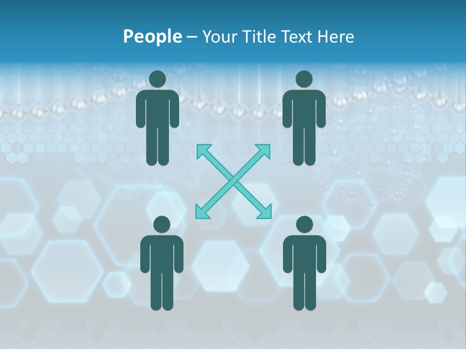 A Science Powerpoint Presentation With A Blue Background PowerPoint Template