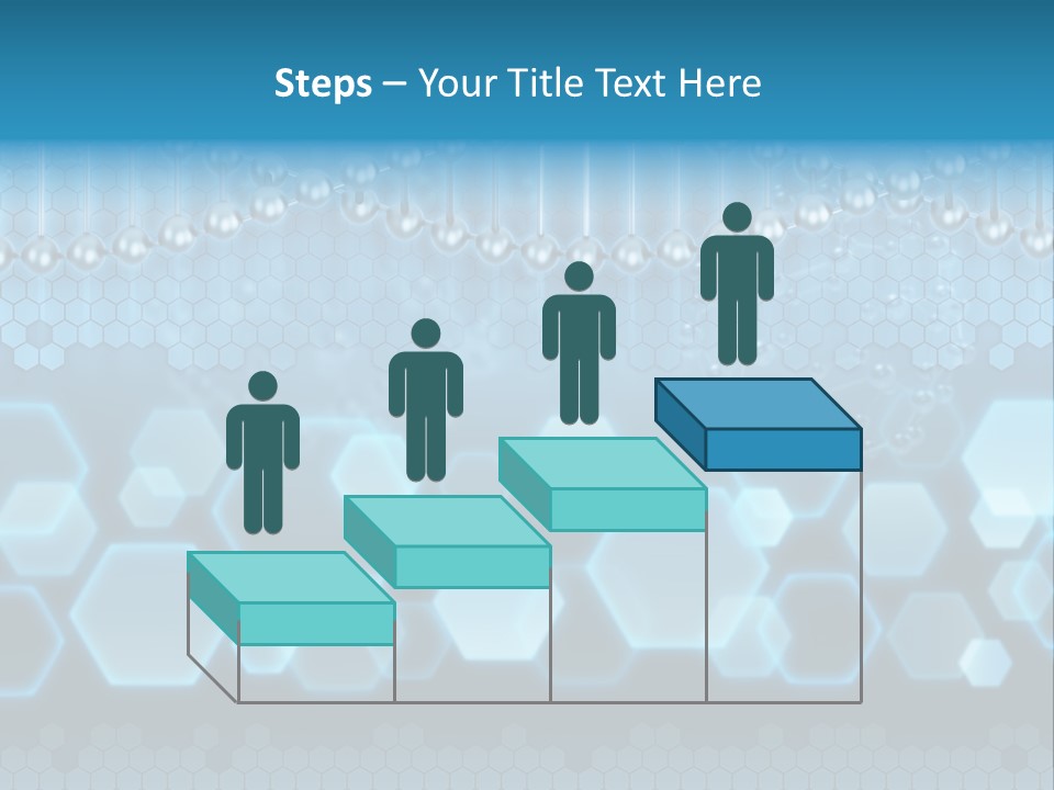 A Science Powerpoint Presentation With A Blue Background PowerPoint Template