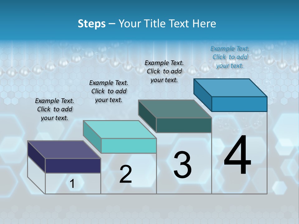 A Science Powerpoint Presentation With A Blue Background PowerPoint Template
