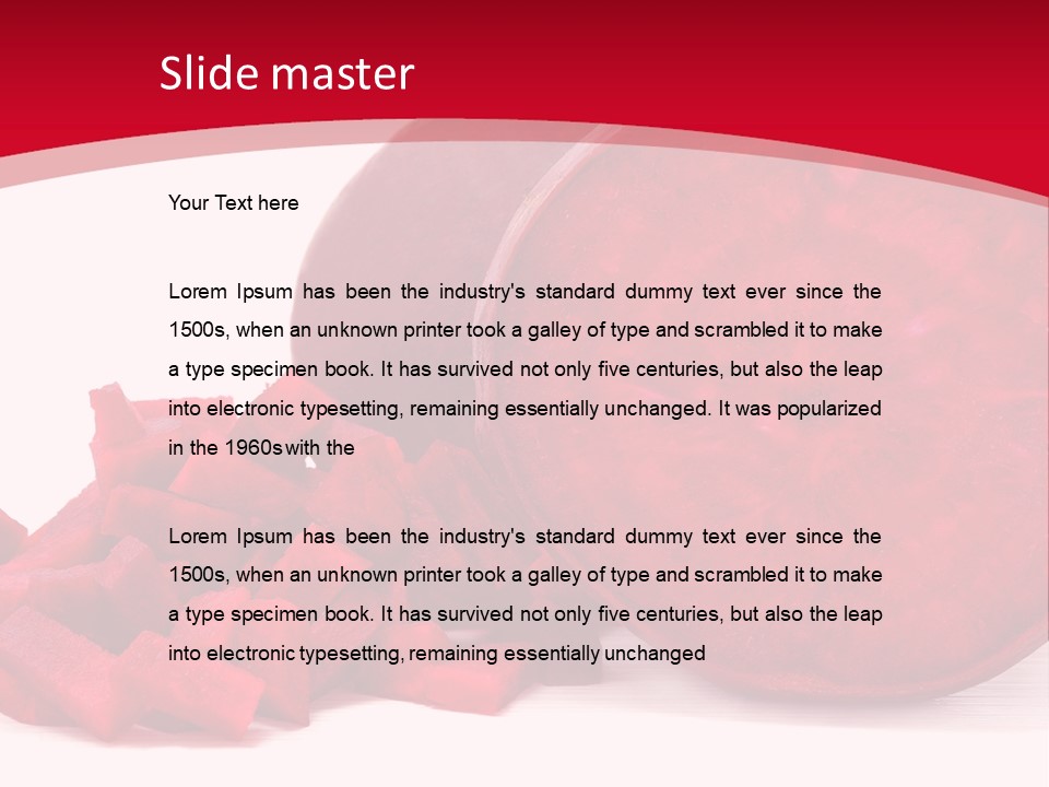 Beetroot Vitamin Arrangement PowerPoint Template