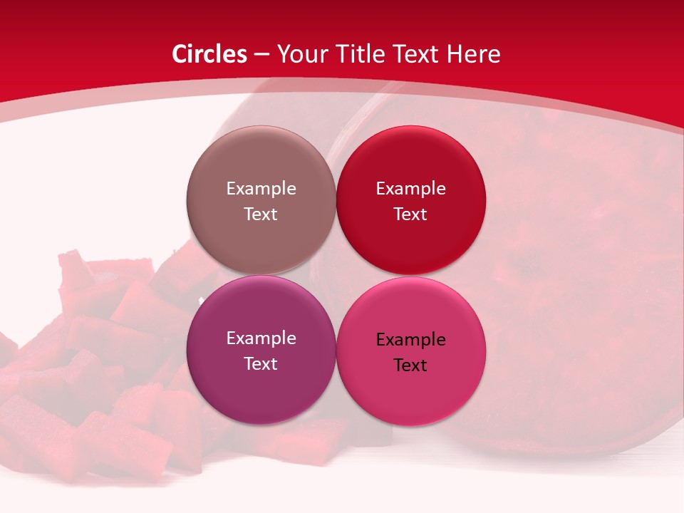 Beetroot Vitamin Arrangement PowerPoint Template