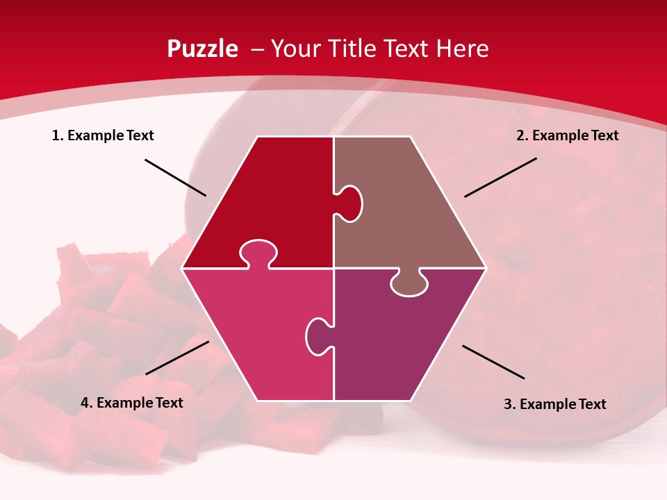 Beetroot Vitamin Arrangement PowerPoint Template