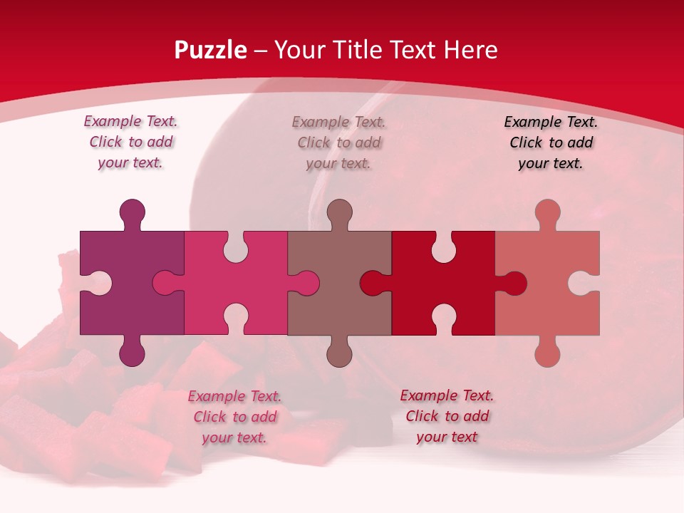 Beetroot Vitamin Arrangement PowerPoint Template